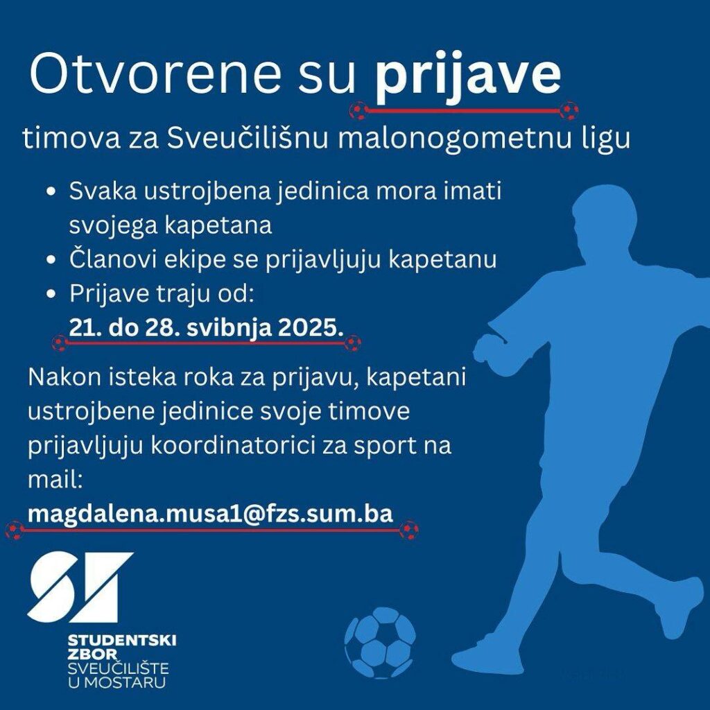 Prijave za Sveučilišnu malonogometnu ligu!