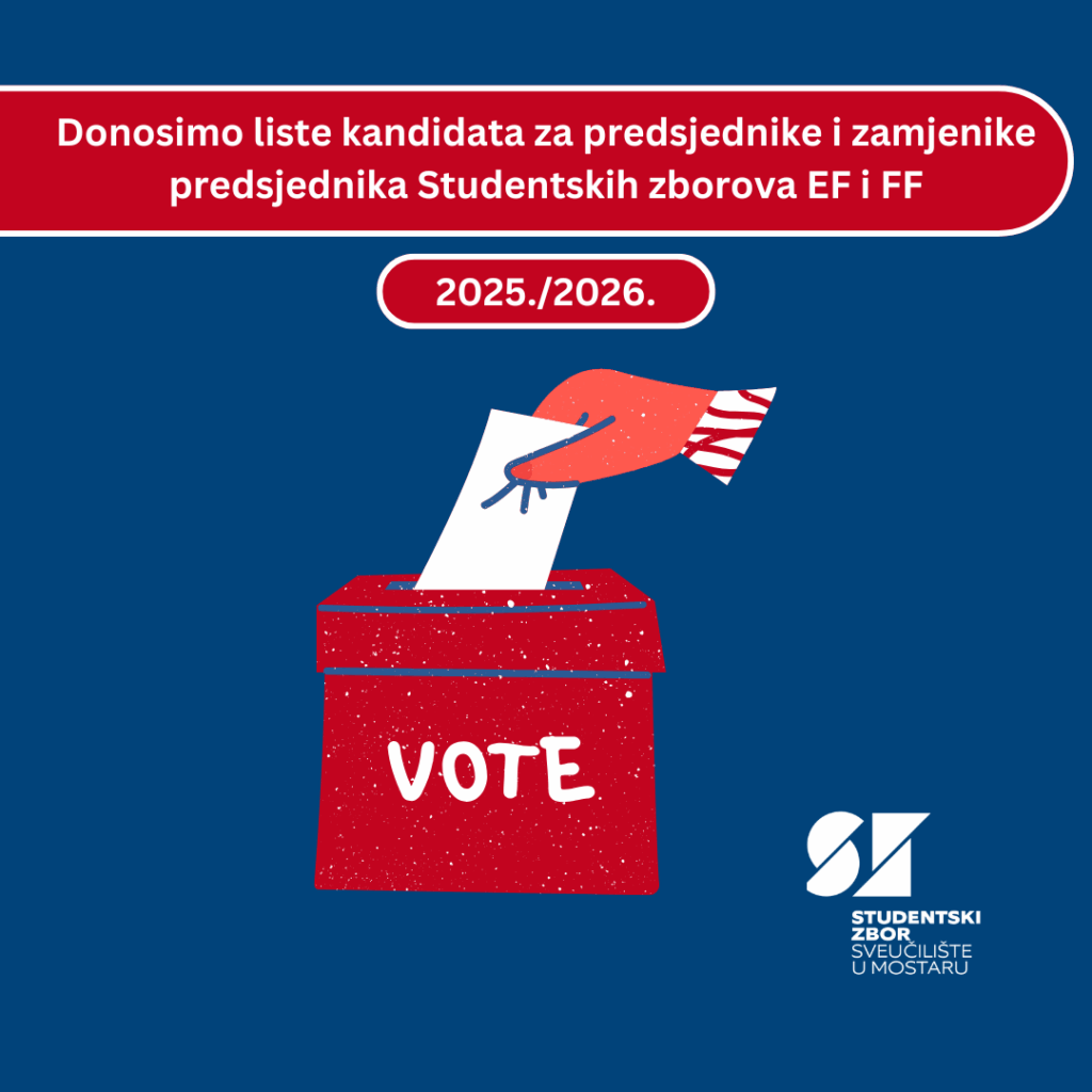 Konačna lista kandidata za studentske izbore Studentskog zbora Ekonomskog fakulteta i Studentskog zbora Filozofskog fakulteta Konačna lista kandidata za studentske izbore Studentskog zbora Ekonomskog fakulteta i Studentskog zbora Filozofskog fakulteta