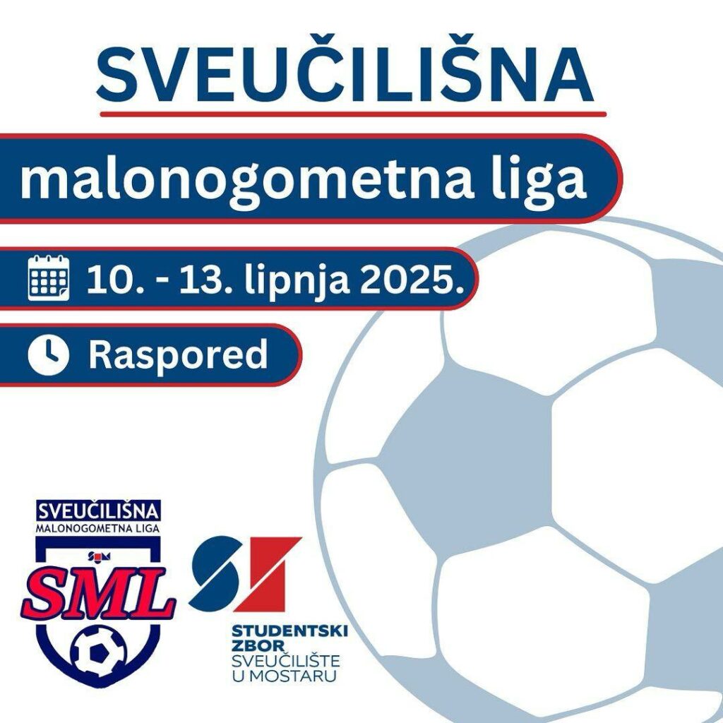 RASPORED UTAKMICA SVEUČILIŠNE MALONOGOMETNE LIGE